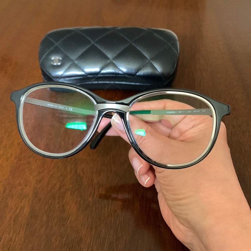 Chanel glasses.